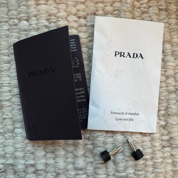 Prada Fairy Collection Satin Platform Ankle Strap Sandal - Black, Size 37 1/2 - Picture 12 of 12